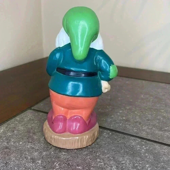 Vintage Disney Snow White & The Seven Dwarfs HAPPY Rubber Collectible - Picture 3 of 8